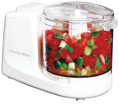Proctor Silex 72500R Food Chopper, 1.5-Cup Capacity, White