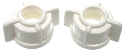 1/2 In. Ips Faucet Tailpiece Nuts, 2-pack, Model 88410, Durable Plastic