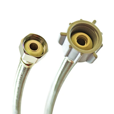 1/2 In. X 7/8 In. Braided Stainless Steel Toilet Supply Line 20 In.