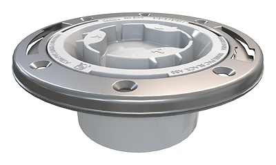 Easy Tap 3-4 In. Pvc Closet Flange With Stainless Steel Ring