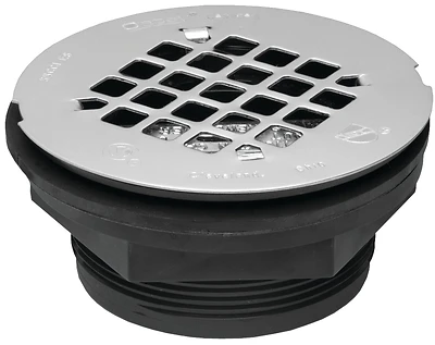 2 Inch Abs No-caulk Shower Drain With Stainless Steel Strainer