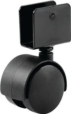Shepherd 9420 Plastic Twin Wheel U-Bracket Caster, 40 Lb, 2 Pk