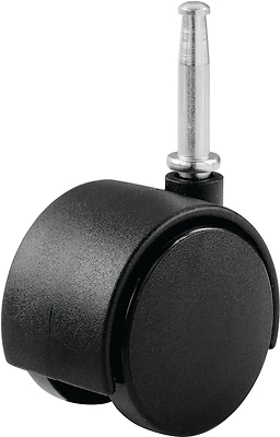 Shepherd 9418 Plastic Twin Wheel Swivel Stem Casters, 2 In, 75 Lb, 2 Pk