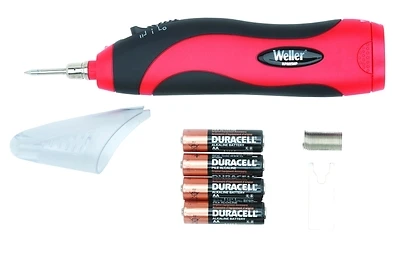 Electric Lead-free Soldering Kit With Battery Powered Solder Iron And Accessories