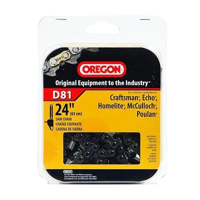 D81 24 In. Chainsaw Chain, 0.05 Gauge, 3/8 In Pitch, 81-link