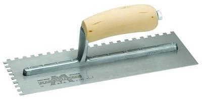 Marshalltown 702S-L Square Notch Flooring Trowel, 11 x 4-1/2 In.