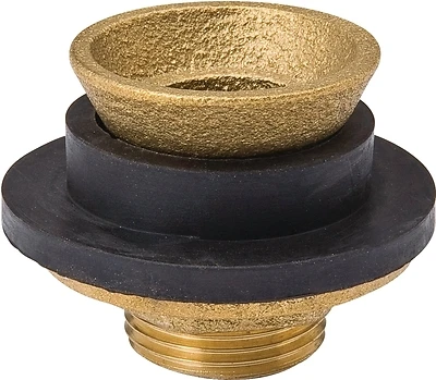 Closet Spud Brass 2x2 With Rubber Washer - Model 150-209