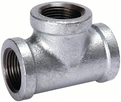 4 Inch Fpt X 4 Inch Dia. Fpt Galvanized Malleable Iron Tee