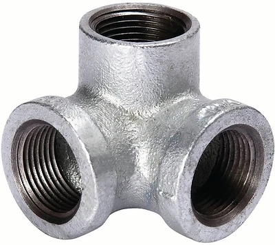 3/4 Inch Galvanized Malleable Iron 90 Degree Elbow With Side Outlet