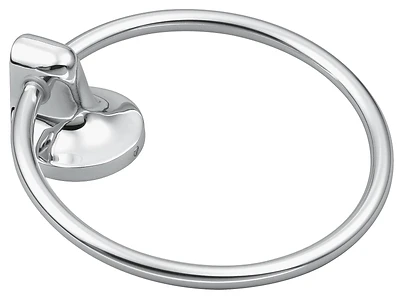 Moen 5886CH Aspen Chrome Wall Mount Towel Ring, 6.186 In. Diameter