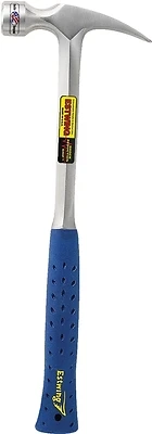 30 Oz. Solid Steel Framing Hammer With Milled Face And Shock Reduction Grip
