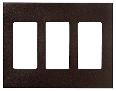 Designer 3-gang Screwless Wallplate, Oil Rubbed Bronze, Model Pjs263rb-sp-l