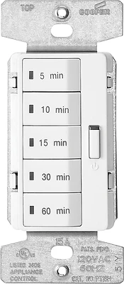 1,800-watt 15 Amp 125-volt 5-button Programmable Timer Switch - White