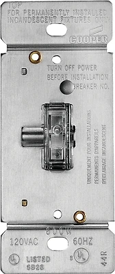 600-watt 120-volt Single-pole 3-way Lighted Incandescent/halogen Toggle Dimmer Switch