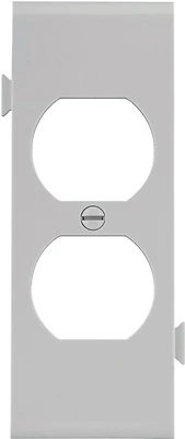 Eaton STC8W 1-Gang White Duplex Wall Plate, Thermoplastic