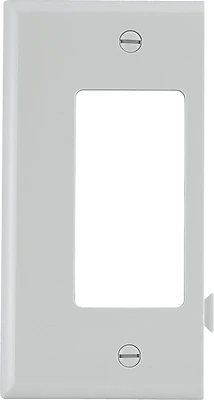 Eaton STE26W Decorator Wall Plate, White, 1-Gang, 4-1/2 In. x 2-3/4 In.