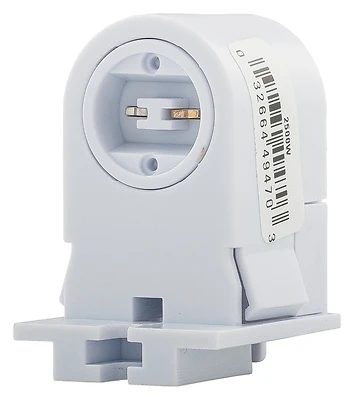 660-watt 600-volt Recessed Double-contact Fluorescent Lamp Holder - Durable Thermoset Plastic