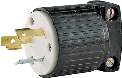 Eaton L520P Hart-Lock Industrial Plug, 20A 125V, 2-Pole