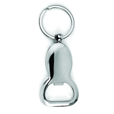 Hy-Ko KH738 Key Chain, Bottle Opener, Split Ring, Silver