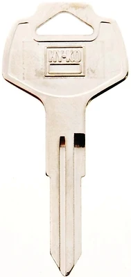 Hy-Ko 11010DA25 Automotive Key Blank, Brass and Nickel, Nissan