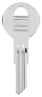 Hy-Ko Key Blank Y101, Brass, Nickel-Plated, For Yale Locks