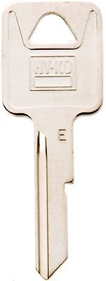 Hy-Ko 11010B44 Key Blank, Brass/Nickel, For GM Vehicles