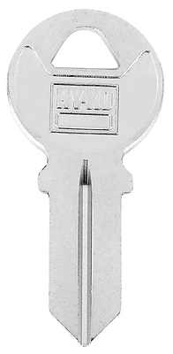 Hy-Ko 11010AM4 Key Blank, Brass Nickel-Plated, For American AM4 Locks