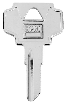 Hy-Ko 11010IN25 Key Blank, Brass Nickel-Plated, For Independent/Ilco IN25