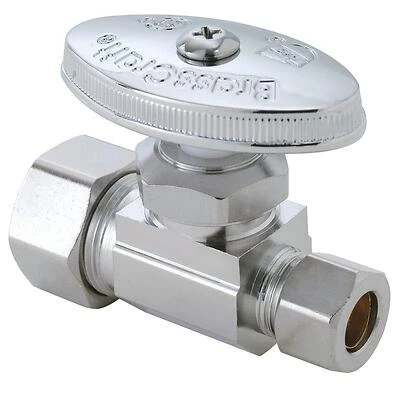 1/2 In. Nominal Compression Inlet X 3/8 In. O.d. Compression Outlet Multi-turn Straight Valve