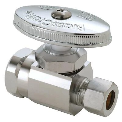 1/2 In. Fip Inlet X 3/8 In. O.d. Compression Outlet Multi-turn Straight Valve