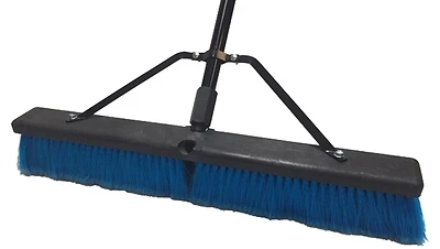 93200 24 In Push Broom With Steel Handle And Polypropylene Bristles
