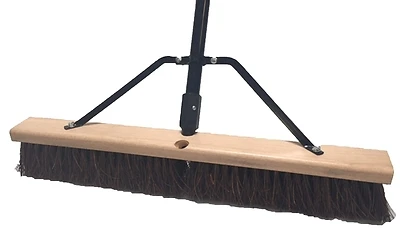 93220 24 In Push Broom With Steel Handle And Palmyra Bristles