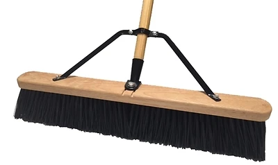 93135 24 In Push Broom With 60 In Handle And Polypropylene Bristles
