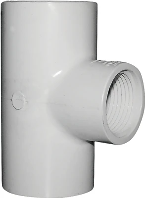 Ipex Pvc Reducing Tee 1-1/4" X 1" Slip Run Connection, 7 Pk