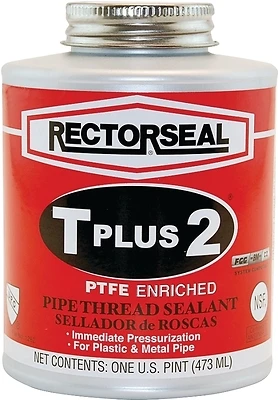 T Plus 2 Pipe Thread Sealant Ptfe 16 Ounce