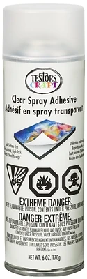 6 Ounce Clear Adhesive Spray - High Tack, Repositionable Craft Adhesive