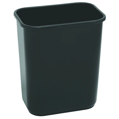 Products 7 Gallon Black Rectangle Wastebasket Model 2818bk