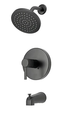 Boston Harbor F1A1F507BL Single Handle Tub and Shower Faucet, Matte Black