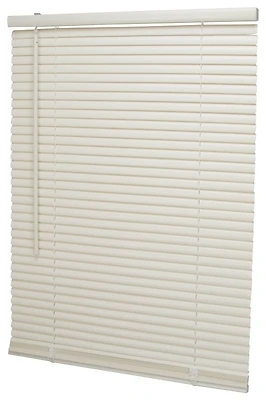 Pvcmb-2aa Cordless Mini Blind, 64 In L, 25 In W, Vinyl, Alabaster, 4 Pk