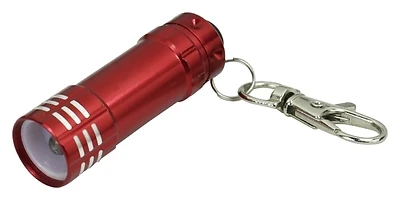 Aluminum Key Chain With Snap Ring And 3 Led Flashlights