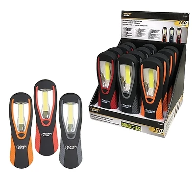 PowerZone LP-3315B COB LED Work Light, 150 Lumens, Battery Operated