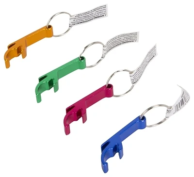 Aluminum Key Ring Bottle Opener - Assorted Colors