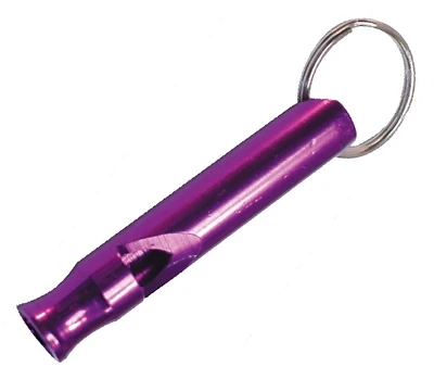 Aluminum Key Chain Whistle 2-1/2 Inch Assorted Colors