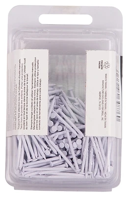 Prosource Panel Nail, 1 In, White, Steel, 6 Oz