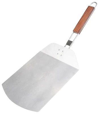 Omaha BBQ-37240B Pizza Spatula, 9-1/2 In Stainless Steel Blade, Wood Handle