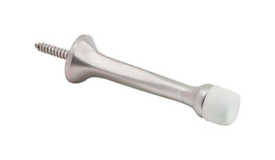 7/8 In. H X 3-1/8 In. W X 7/8 In. L Satin Chrome Brass Door Stop - Model 61mb26d