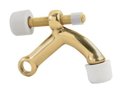 Ives 2.5 In. H Brass Bright Brass Hinge Pin Door Stop For 3-1/2 Or 4 In Doors
