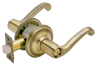 Flair Series Antique Brass Bed And Bath Door Lever F40 Fla 609
