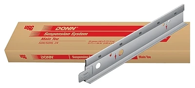USG Donn SDKL24 Main Tee, 12 Ft. x 1-1/2 In., White Steel