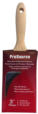ProSource OR 11601 0300 Wall Brush, 3 In, Polyester Bristle, Wood Handle